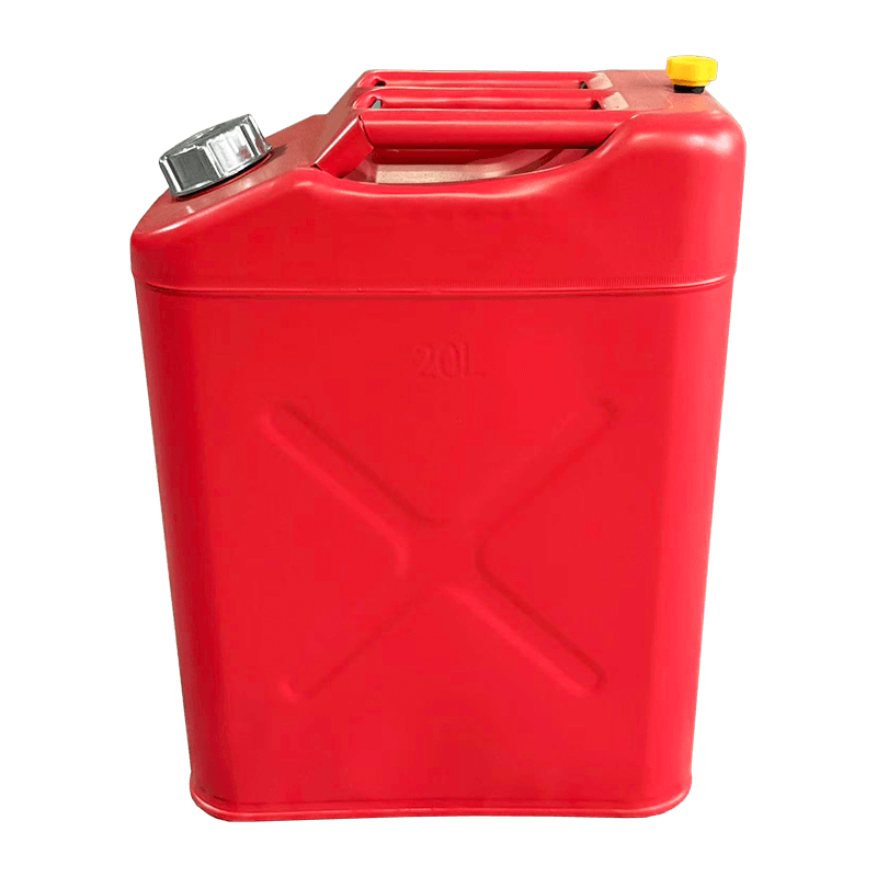 Tamburo per olio rosso opaco da 10 l/20 l con tappo in alluminio Tamburo per olio rosso opaco da 10 l/20 l con tappo in alluminio